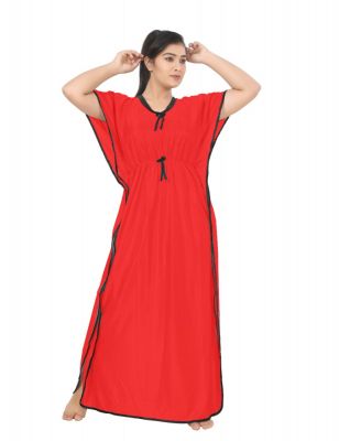 SWANGIYA KAFTAN-RED-Free Size