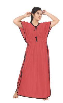 SWANGIYA KAFTAN-ROSE GOLD-Free Size