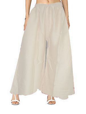 SWANGIYA Palazzo For Women White - Free Size