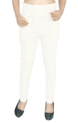 SWANGIYA Active Bottomwear PLEATS-White