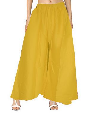 SWANGIYA Palazzo For Women Yellow - Free Size